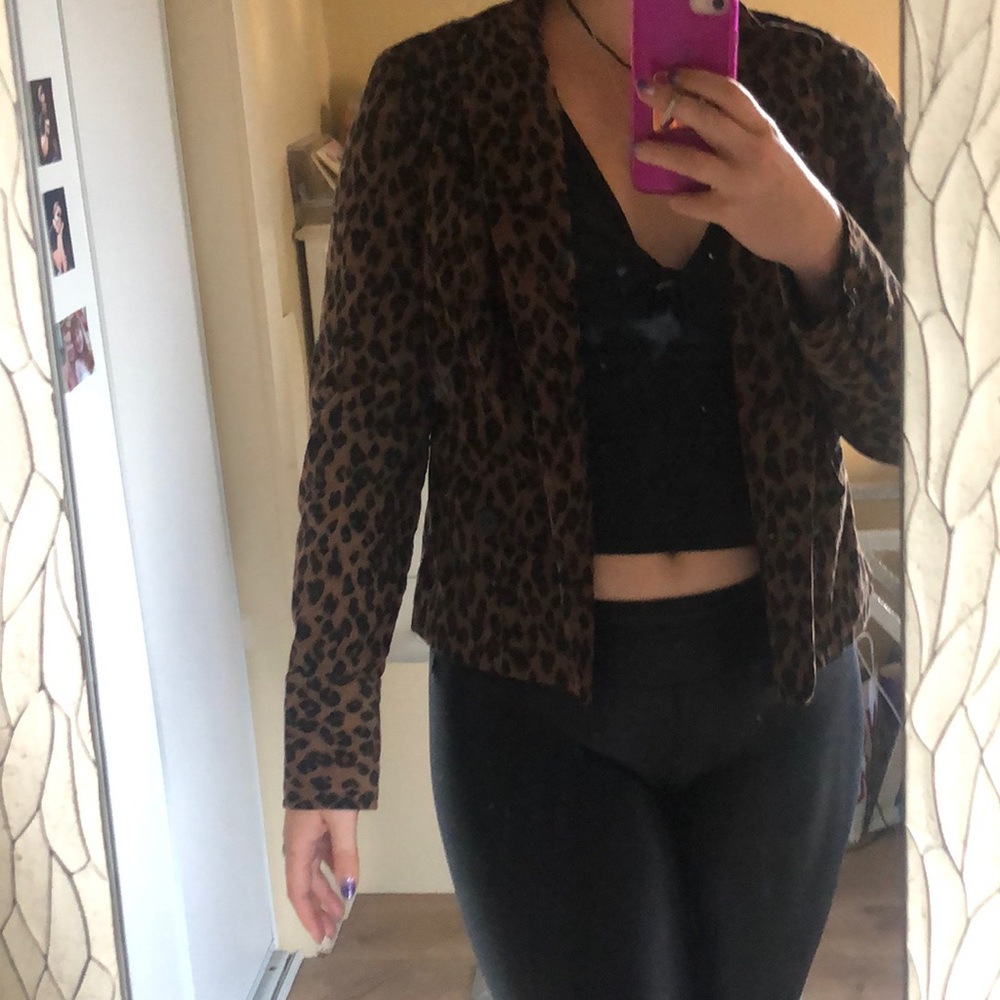 ❤️Corduroy Leopard Jacket